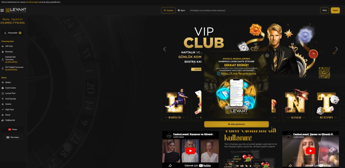 Casino Levant ekran görüntüsü