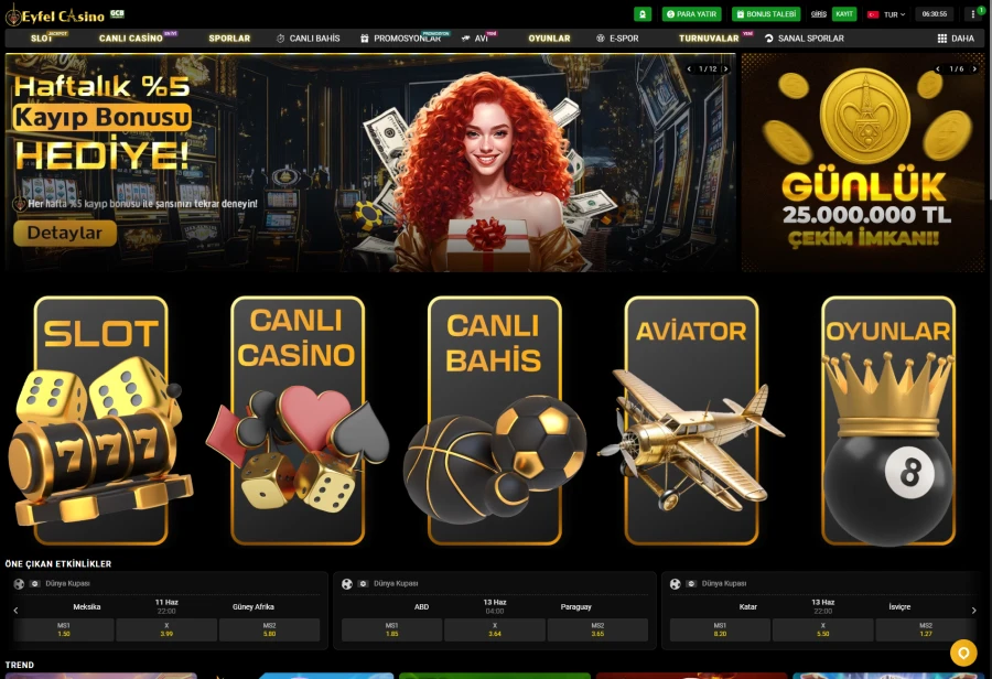 Eyfel Casino ekran görüntüsü