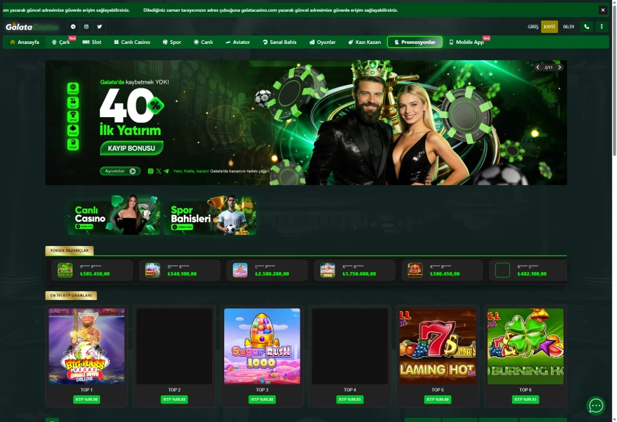 Galata Casino ekran görüntüsü