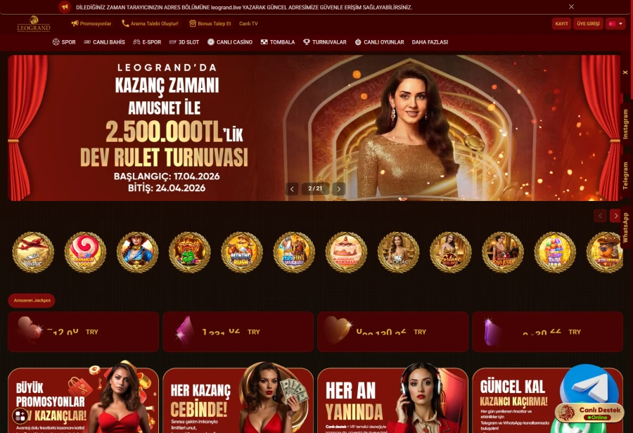 LeoGrandbet ekran görüntüsü