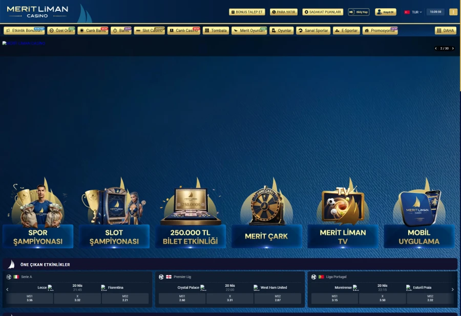 Merit Liman Casino ekran görüntüsü