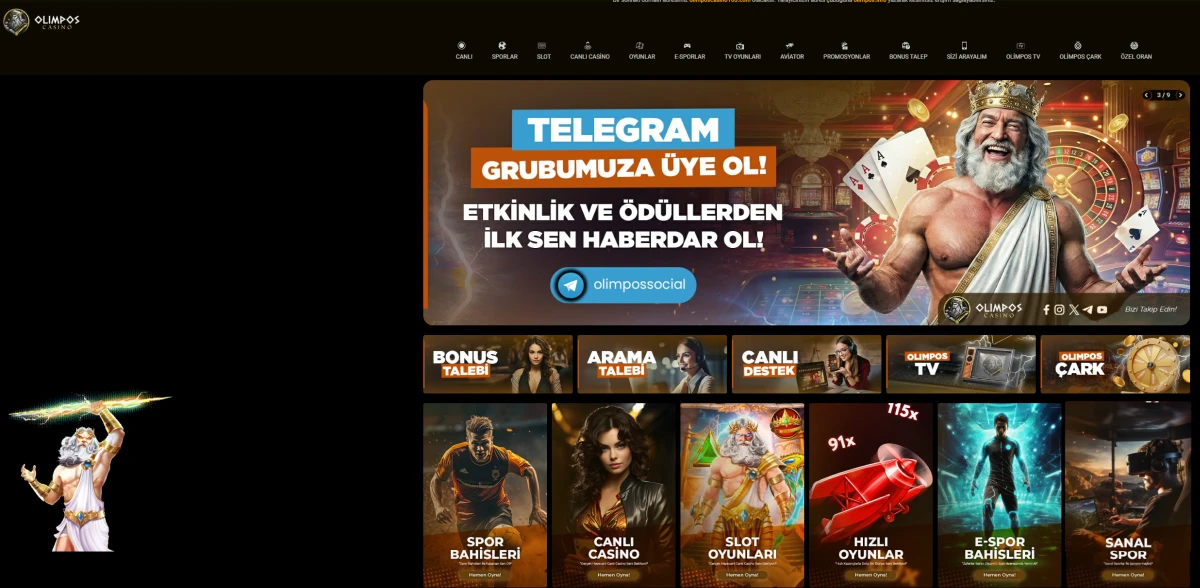 Olimpos Casino ekran görüntüsü