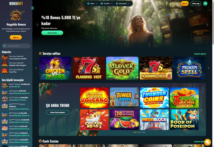 Rokubet ekran görüntüsü