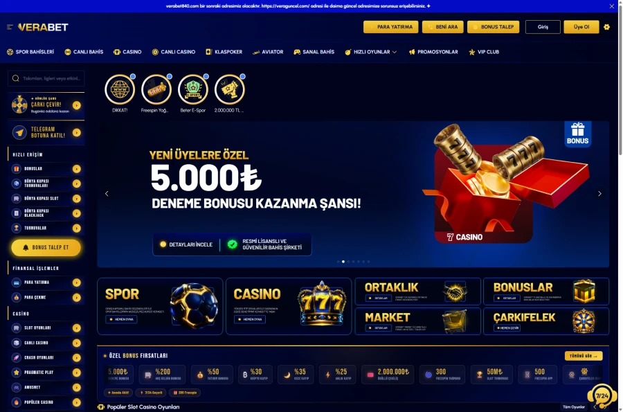 Verabet ekran görüntüsü